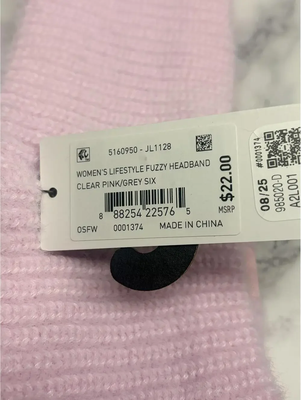 Adidas‎ Women’s Fuzzy Headband Pink Fleece Lined OSFW Winter Ear Warmer NWT